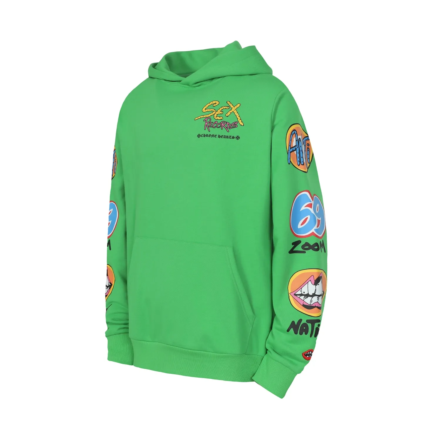 P240 Cross-border quantity model. Those who pursue quality, please do not place an order. -Chrome Hearts/Chrome Hearts 23ss graffiti spoof printed hooded sweatshirt -High weight, high density and high quality. The wool is soft, delicate and skin-friendly. It feels soft and silky. It has excellent warmth and skin-friendly properties.